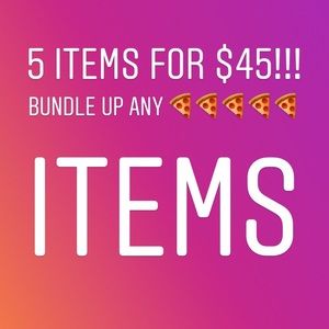 5 item bundle for $45!!!